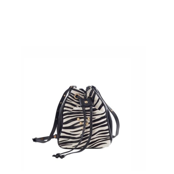 sac en cuir Mini Jalouse Mix Match Pony Deep Green Zebra Marrakech Virginie Darling
