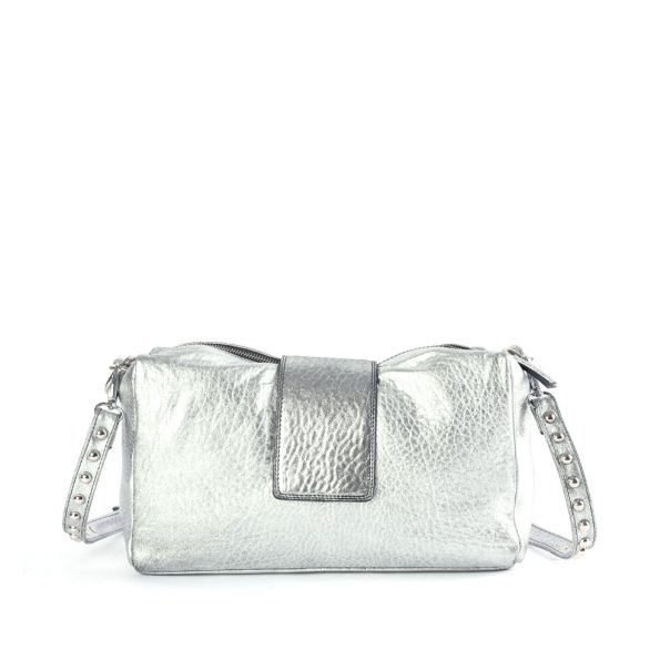 Sac cuir Argent Bonnie Medium Virginie Darling