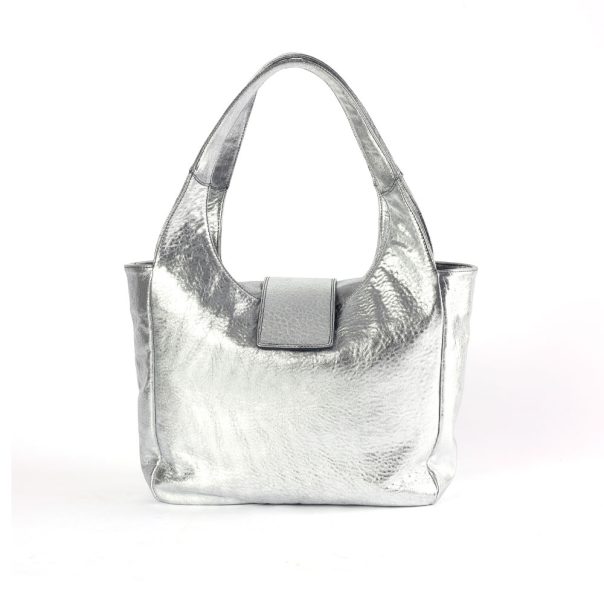 Cabas en cuir Bonnie Argent Virginie Darling
