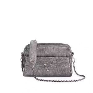 Sac Collection Make-Me Up Medium Argent en cuir Marrakech Virginie Darling