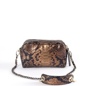 Sac Make Me-Up small Metal Bronze Marrakech Virginie Darling