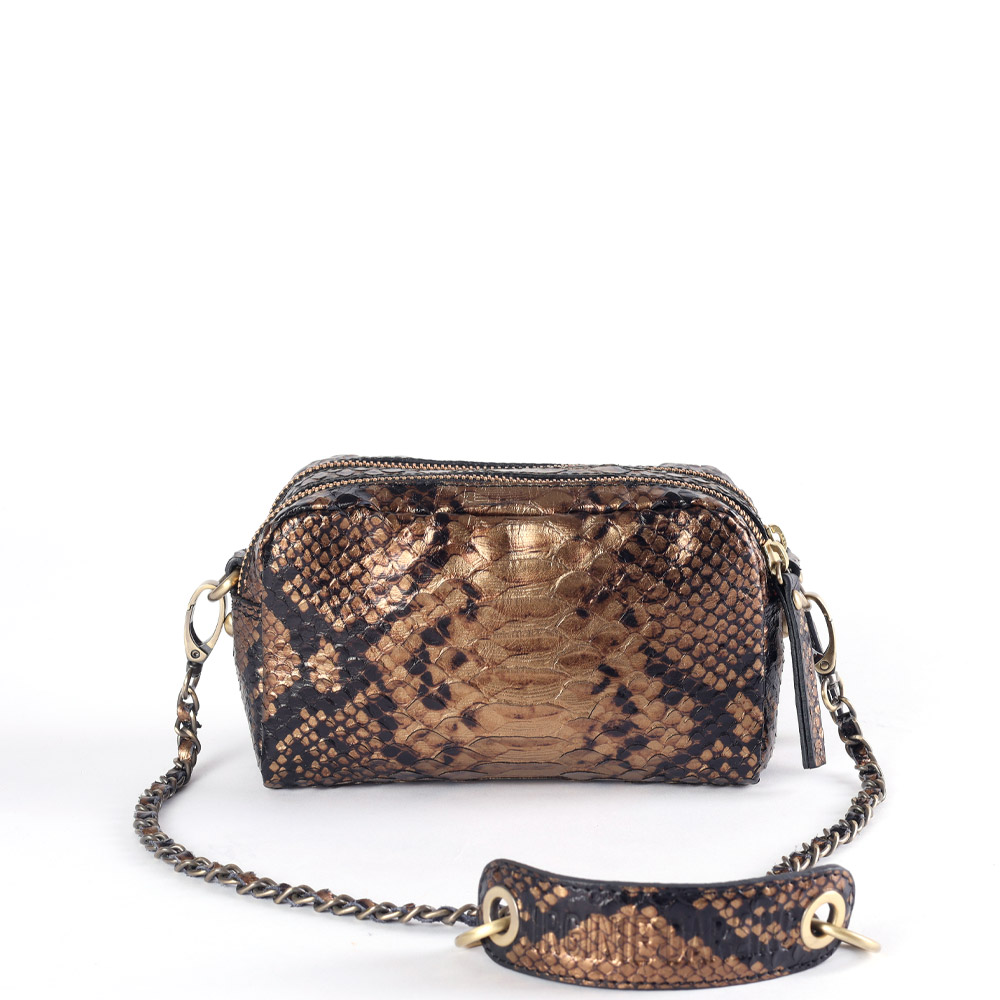 Sac Make Me-Up small Metal Bronze Marrakech Virginie Darling