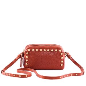 Sac Collection Make-Me Up small Rock Cognac en cuir Marrakech Virginie Darling