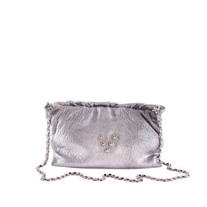 Sac Pouch Regina Couleur Argent Virginie Darling