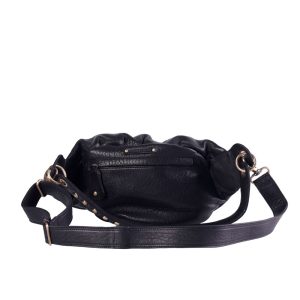 Sac en cuir Wild Belt Maxi Rock Noir Virginie Darling