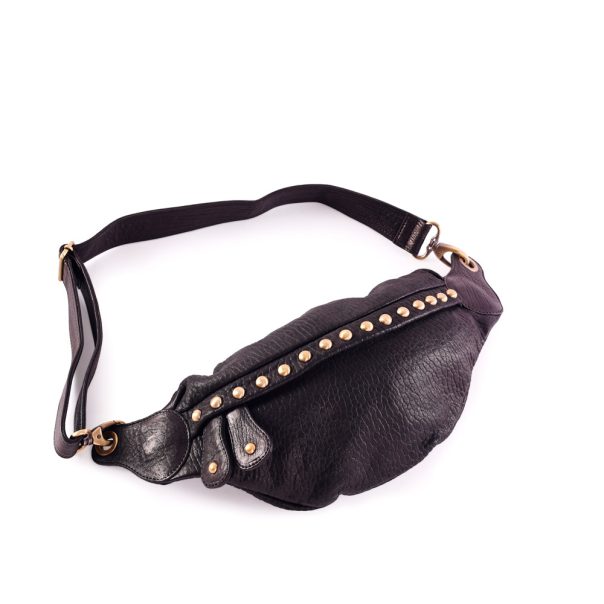 Sac Wild Belt Medium Rock noir Virginie Darling Marrakech