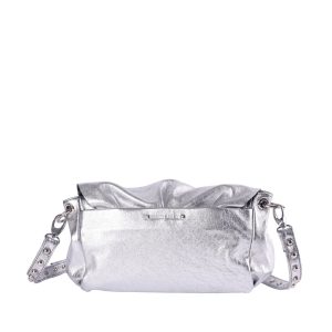 Sac en cuir Wild Medium Argent Virginie Darling