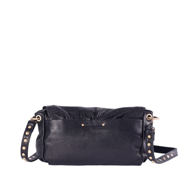 Sac en cuir Wild Medium noir Virginie Darling