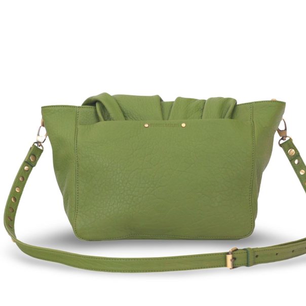 Besace Love Bubble en cuir Fougère Virginie Darling
