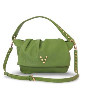 Besace Love Bubble en cuir Fougère Virginie Darling