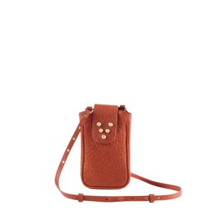Sac en cuir Micro Chacha Cognac Virginie Darling Marrakech