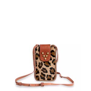 Sac en cuir Micro Chacha Pony Leo Terracotta Virginie Darling Marrakech