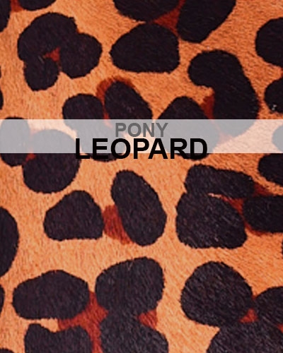 Cuir Couleur Pony Léopard Virginie Darling