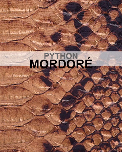 Cuir Couleur Python Mordoré Virginie Darling