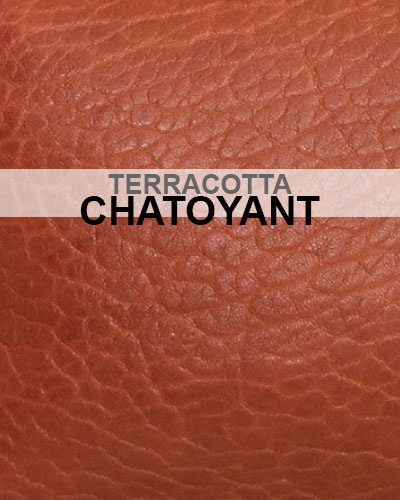 Cuir Couleur Terracotta Chatoyant Virginie Darling