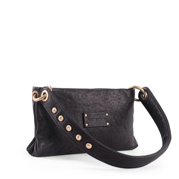Sac mini Shoulder noir vintage Virginie Darling Marrakech