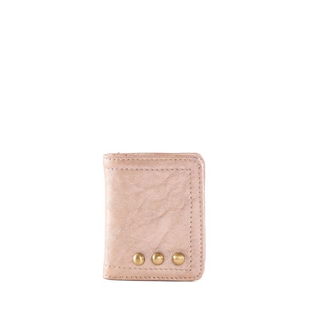 Micro Portefeuille Champagne en cuir Virginie Darling