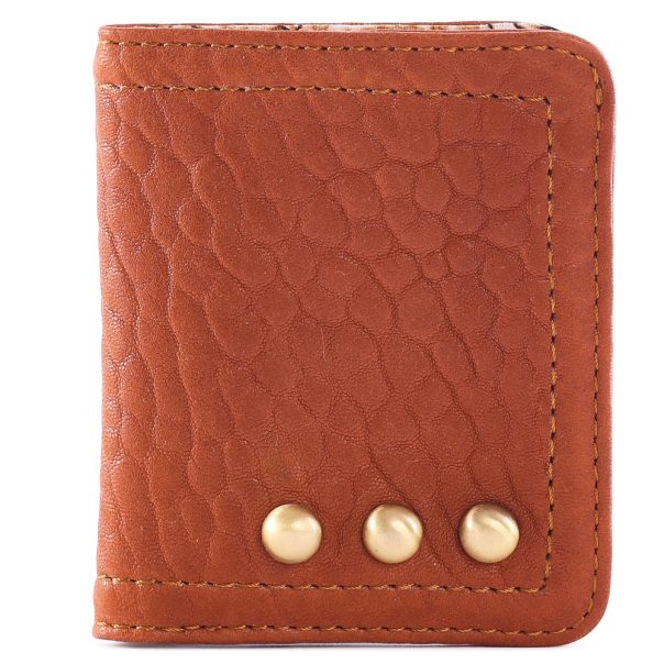 Micro Portefeuille Cognac en cuir Virginie Darling