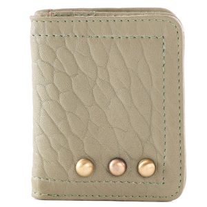 Micro Portefeuille Lichen en cuir Virginie Darling