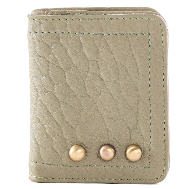 Micro Portefeuille Lichen en cuir Virginie Darling
