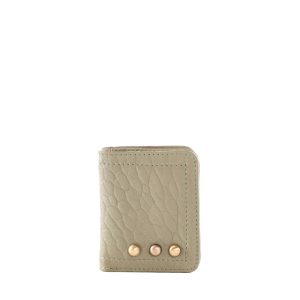 Micro Portefeuille Lichen en cuir Virginie Darling