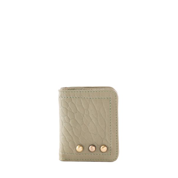 Micro Portefeuille Lichen en cuir Virginie Darling
