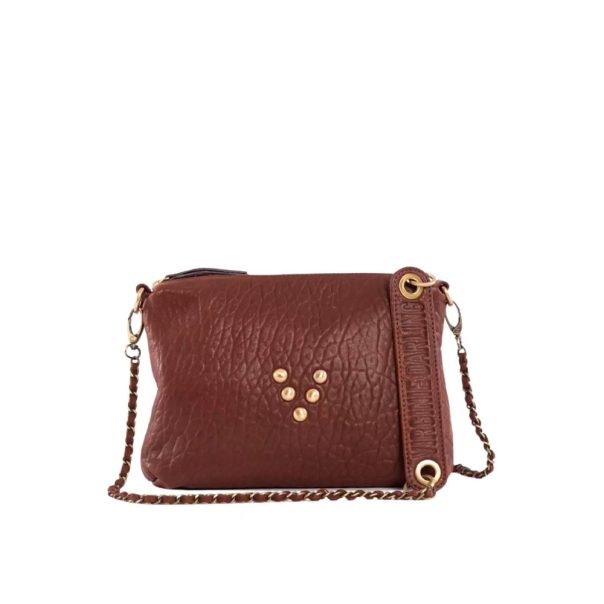 Pochette en cuir Chacha Chocolat Virginie Darling