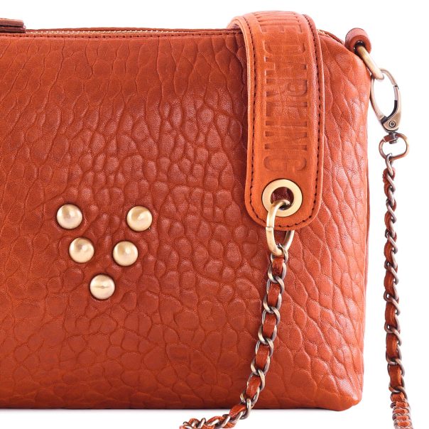 Pochette en cuir Chacha Cognac Virginie Darling
