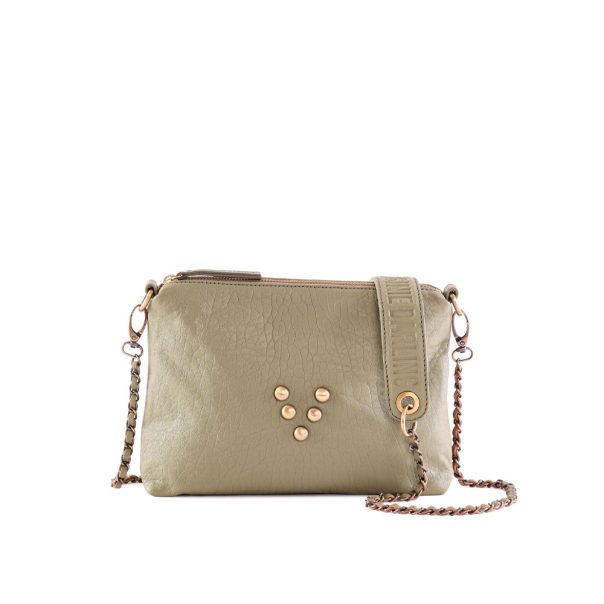 Pochette en cuir Chacha Lichen Virginie Darling
