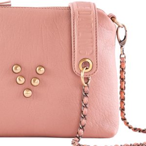 Pochette en cuir Chacha Nude Virginie Darling
