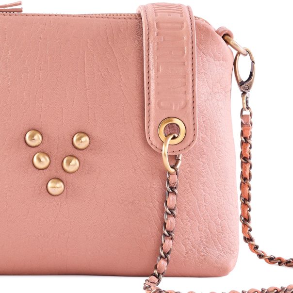 Pochette en cuir Chacha Nude Virginie Darling