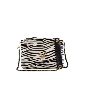 Pochette en cuir Chacha Pony Zebra Passion Virginie Darling
