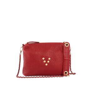 Pochette en cuir Gamme Chacha Rouge Passion Virginie Darling