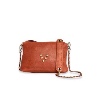 Pochette en cuir Chacha Terracotta Virginie Darling