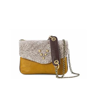 Sac mini chacha Mix and Match Pony Safran Neige Virginie Darling