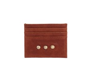 Porte carte en cuir Cognac Vintage Virginie Darling