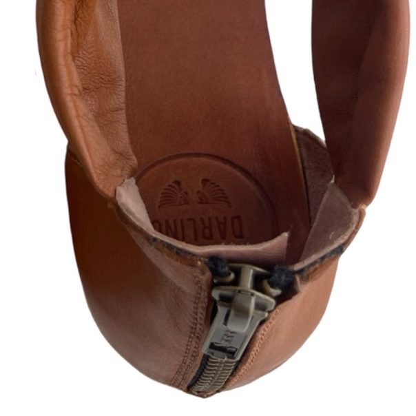 Sandale Zip Lola Cognac Virginie Darling Marrakech