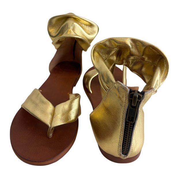 Sandale Zip Lola Or Virginie Darling Marrakech