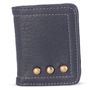 Micro Portefeuille Grey en cuir Virginie Darling