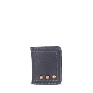 Micro Portefeuille Grey en cuir Virginie Darling