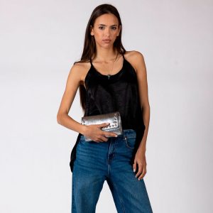 Sac Rock Purse en cuir Argent Marrakech Virginie Darling