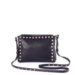 Pochette Chacha Rock en cuir noir Marrakech Virginie Darling
